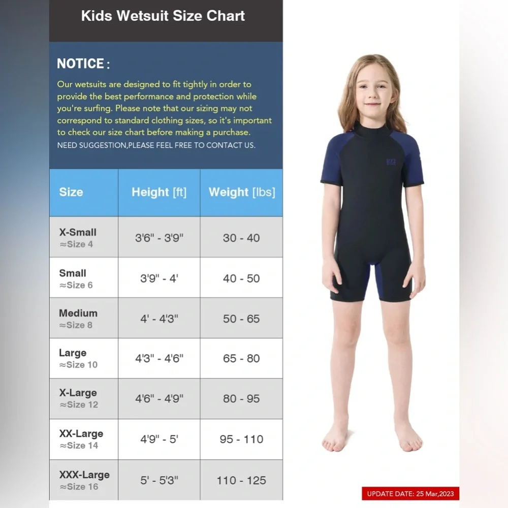 Dark Lightning 3/2 mm Kids Short-Sleeved Wetsuit